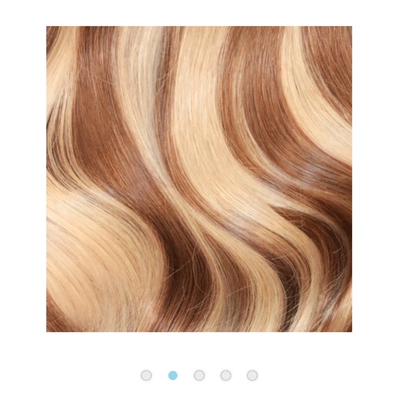 Zala Human Hair Halo Extensions 16” 130g Sunkissed w/Tournaline Red toner - Picture 6 of 6